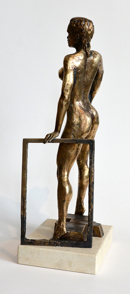 Piotr Bubak-Melpomene-37cm-Brąz -Kamień-2023-d