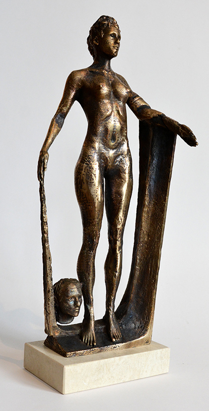 Piotr Bubak-Muza-40cm-Brąz -Kamień-2023-b