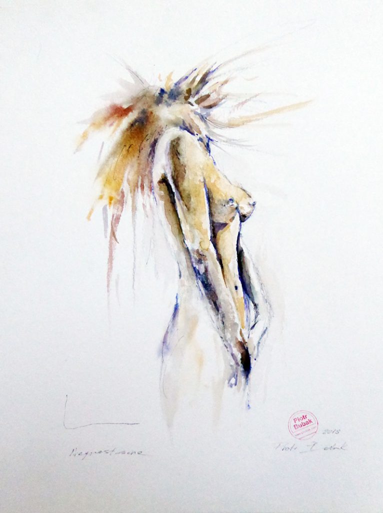 PBubak-akt IV-akwarela-480x360mm-2015 rok