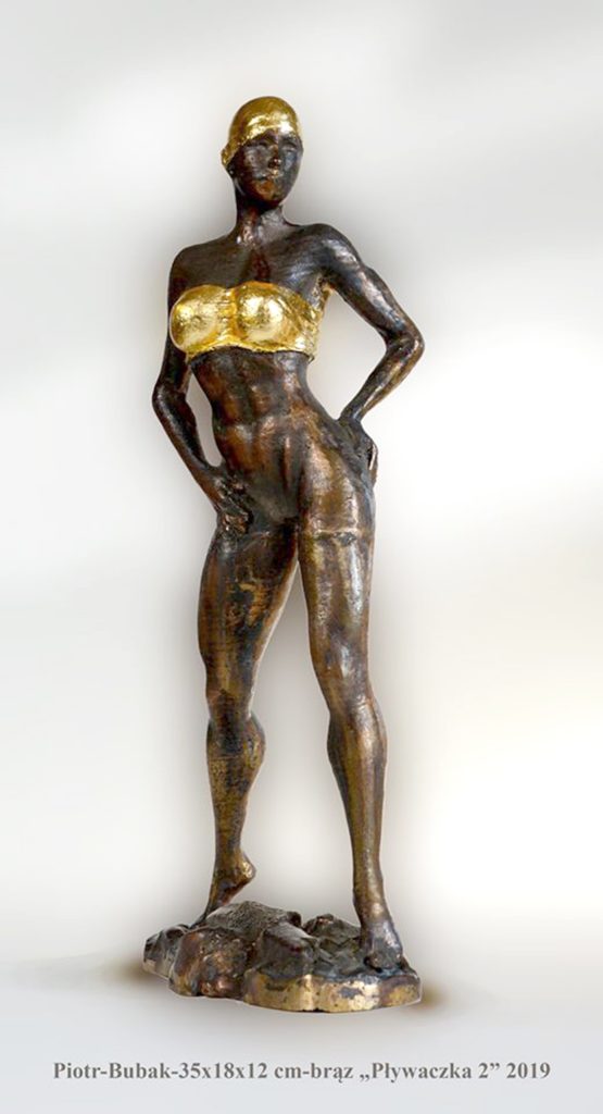 Piotr-Bubak-35x18x12 cm-brąz-Pływaczka 2 2019