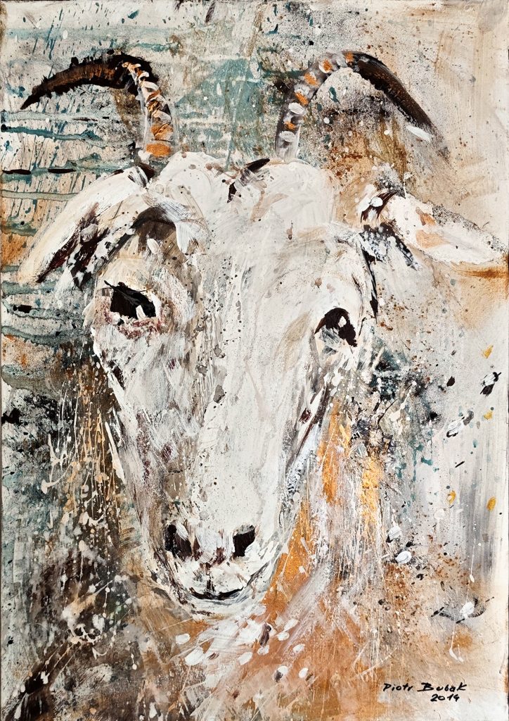Piotr Bubak- Porozumienie – technika własna- 50x70cm-2014rok