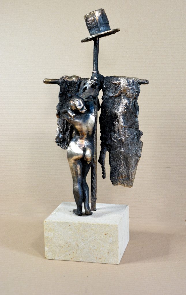 Piotr Bubak – Starzec i Panna II- brąz-45x35x15cm-a